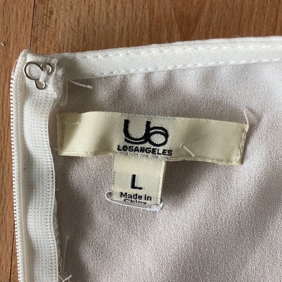 Large Ya Los Angeles white dress with lace & embroidery - Picture 7 of 7